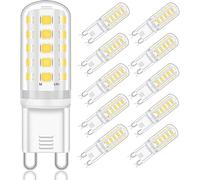 YUIIP Bombillas Led G9 Blanco Natural 4000K, 5W Equivalente a Bombilla HalóGena G9 40W 33W, 400LM, AC230V, Sin Parpadeos, 360° Ángulo de Haz Omni Directional, No Regulable, 10 Unidades