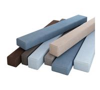 Yuing Cabecero suave para colchón, relleno de huecos, rectangular, cuña, para pared, extensor de colchón funcional para cama individual, king, queen (200 x 10 x 10 cm, gris claro)