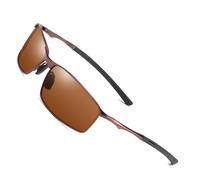 YUIOOISH Gafas de sol polarizadas para los hombres jóvenes, UV400 gafas de conducción de moda, marco de metal Cool Sport Glasses, K03