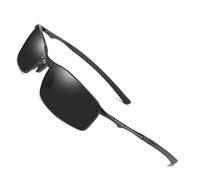 YUIOOISH Gafas de sol polarizadas para los hombres jóvenes, UV400 gafas de conducción de moda, marco de metal Cool Sport Glasses, K06