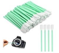 Yuiturt 100 palitos de limpieza de espuma sin polvo, hisopos de limpieza profesionales para impresora de inyección de tinta, lentes ópticas y cámaras fotográficas, kit de limpieza de precisión