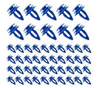 Yuiturt 50 clips de plástico para moldura de arco de rueda, clips de retención de moldeo de arco de rueda delantera, clips de fijación automática, sujetadores remachados para Range Rover Evoque Jaguar
