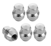 Yuiturt Juego de 5 tuercas de rueda con tapa, acero inoxidable cromado para Ford Transit Mk8, Land Rover Defender, Discovery, Range Rover y modelos Tesla, rosca M14 x 1.5, asiento cónico, repuesto OE