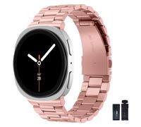 YuiYuKa Bandas de metal compatibles con Galaxy Watch 8 Band/Galaxy Watch 8 Classic Band No Gap Business Correa de acero inoxidable 316L para Sams