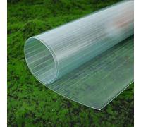 YUJIANHUAA Planchas Transparentes Tejados,Panel de Fibra de Vidrio 1mm,Cubiertas de Techo Aislamiento a Prueba de Lluvia,Marquesinas Exterior Terraza Jardín,Fácil de Cortar (1m x 12m)