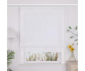 Yujiao Mao Estor semitransparente con cinta de , moderno estor para ventana, de tela de alta calidad, opaco, para salón y dormitorio, 1 unidad, color blanco, 100 x 140 cm (ancho x alto)