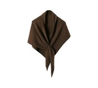 YUJIEBB - Bufanda triangular de lana para mujer, multifuncional, de punto, para otoño, invierno, cálida, a la moda, chal de ocio, café, talla única