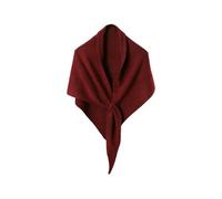 YUJIEBB - Bufanda triangular de lana para mujer, multifuncional, de punto, para otoño, invierno, cálida, a la moda, chal de ocio, rosso, talla única