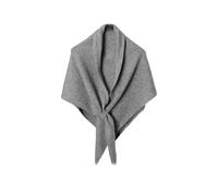 YUJIEBB - Bufanda triangular de lana para mujer, multifuncional, de punto, para otoño, invierno, cálida, a la moda, chal de ocio, gris, talla única
