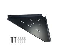 YUjieSTC Estantes flotantes de esquina de aleación de aluminio de 3 mm de grosor, estantes de pared resistentes a la corrosión de 30 libras para baño, cocina, dormitorio, decoración moderna industrial