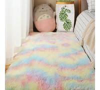 YUJINLIU Alfombras de Habitacion 210 x 330 cm Suave Sheepskin Rug Cordero Modernas for Living Room Niña Juvenil Adulto, Multicolor