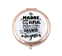 Yujuuu espejo de bolso personalizado con nombre o texto. Regalo Original. (madre solo hay una ponle tu nombre)