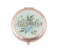 Yujuuu espejo de bolso personalizado con nombre o texto. Regalo Original. (ponle tu nombre modelo 3)