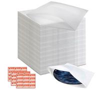 YUJUVI 100 Piezas Mudanza Espuma de Embalaje 20x20cm Hojas de Espuma de Papel Burbuja Movimiento Cartón Espuma Hojas Foam Sheet Envoltura de Espuma para Platos, platos, vasos, tazas