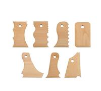 YUKERMARB 7 Uds Herramienta Moldeadora Pies de Cerámica, Herramientas para Costillas de Cerámica, Costillas de Textura Arcilla, Accesorios Arcilla Modelado, para Esculpir/recortar
