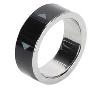 YUKERMARB Anillo de Control Remoto con Desplazamiento, Anillo Inteligente Bluetooth Inalámbrico con Función de Selfie en un y de Página, Carga Magnética IP68 (Talla 17)