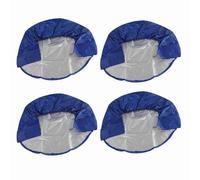 YUKERMARB Cubiertas de Llantas, 4 Piezas de 32" Cubierta Protectora de Rueda de Automóvil con Banda Elastica Oxford 210D Impermeable Anti-UV, para RV Camion Auto Trailer (Azul Real)