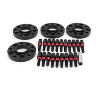 YUKERMARB Kit de Espaciadores de Rueda Centrados en el Cubo de 0.787 in, 4 Piezas con Kit de Pernos de Orejeta 6061 T6 CNC de Aluminio Forjado con una Distancia Más Amplia para Serie F F30 F32 F33