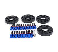 YUKERMARB Kit de Espaciadores de Rueda Centrados en el Cubo de 0.787 in, 4 Piezas con Kit de Pernos de Orejeta 6061 T6 CNC de Aluminio Forjado con una Distancia Más Amplia para Serie F F30 F32 F33