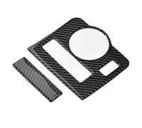 YUKERMARB Marco de Interruptor de Faros Delanteros de Fibra de Carbono, Cubierta de Ajuste del Interruptor de Luz Delantera, 2 Piezas de Acabado de Goteo de Cristal 3D, Decoración Interior