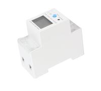 YUKERMARB Medidor Monofásico Medidor de Energía en Riel DIN 230V 5 80A Microelectrónica Muestreo Digital 1000imp KWh Botón de Reinicio de Pantalla Grande para Monitoreo de Uso de Energía en Interiores