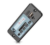 YUKERMARB Módulo Decodificador de MP3 Placa Decodificadora MP3 Placa de Decodificación de Reproductor de Música con Radio FM USB Pantalla de Visualización Línea FM Reloj 3W 2 Altavoces (Black)