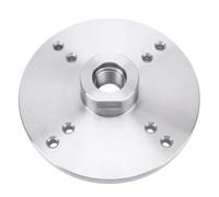 YUKERMARB Placa Frontal de Torno de Madera, Material de Acero 45, 8 Orificios de Montaje, Rosca de 33 Mm para Proyectos de Torneado de Cuencos Pequeños y Carpintería