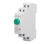 YUKERMARB Pulsador de Carril DIN, Interruptor de Material de PC JP9, Voltaje 230 V CA, Botón de Control Compacto, Nivel de Protección IP20, para Eléctrico (GREEN)