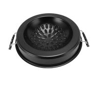 YUKERMARB Sartén Tailandesa de Aluminio para Parrilla de Barbacoa 2 en 1, Sartén Combinada para Parrilla y Olla Caliente, de Cocina Versátil, para Estufa de Carbón (30cm/11,81 pulgadas Negro)
