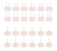 YUKERMARB Soporte para Muñecas de Ganchillo de Madera de Pino, Soporte para Exhibición de Punto, Juego de 24 Piezas, con 12 Agujas Simples y 12 Agujas Dobles, para Figuras de Acción