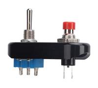 YUKERMARB YUKERMARB Interruptor de Palanca de Arranque y Parada del Motor del Manillar de la Motocicleta, Aluminio con Diseño de Reinicio Automático para ATV, UTV, Moto de Cross para