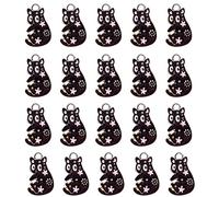 Yukfhgt Bonito colgante de gato con 20 colgantes de aleación para collar, pulsera, llavero, joyería, manualidades, arte, aleación, 1