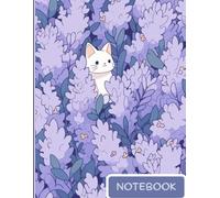 Yukii Premium Notebook - Cute Cat Design | 120 Plain Pages | Flat Lay A5 Journal