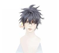 Yukimura Shinya Cosplay Wig Anime Science Fell In Love, So I Tried To Prove It Bluish-gray Short Hair Party