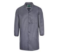 Yukirtiq Batas de Laboratorio para Hombre Mujer Chaqueta de Trabajo Uniformes Batas Sanitarios Ropa de Trabajo Batas Laboratorio Médica de Ciencia Enfermera, Gris, XXL