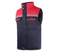 Yukirtiq Hombre Chaleco de Trabajo de Alta Visibilidad Invierno Ropa de Trabajo Chaleco Acolchado Multibolsillos Chaqueta Sin Mangas de Trabajo Chalecos Exteriores para Hombre