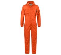 Yukirtiq Mono de Trabajo para Hombre Competición Coche Traje de Mecánico Manga Larga Con Capucha, Naranja, XXL