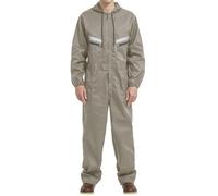 Yukirtiq Mono de trabajo para hombre, con reflectantes, mono de trabajo, mono de artesano, mono de trabajo, mono de trabajo, caqui, L