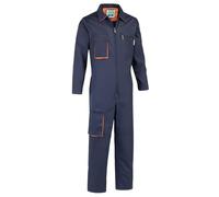 Yukirtiq Mono de Trabajo para Hombre Mono de Pintura Polialgodón Mono Trabajo Mercánico Traje de Trabajo Garaje Mono Ropa de Trabajo, Azul Marino, XL