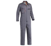 Yukirtiq Mono de Trabajo para Hombre Mono de Pintura Polialgodón Mono Trabajo Mercánico Traje de Trabajo Garaje Mono Ropa de Trabajo, Gris, L