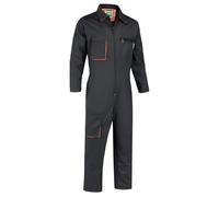 Yukirtiq Mono de Trabajo para Hombre Mono de Pintura Polialgodón Mono Trabajo Mercánico Traje de Trabajo Garaje Mono Ropa de Trabajo, Negro, XXL