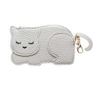YUKO B Katie Cat - Monedero para niños, diseño de Gato, Color Gris, Gris, Moderno