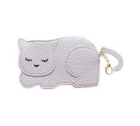 YUKO B Katie - Monedero para niños, diseño de Gato de Parma, Color Morado, Morado, Moderno