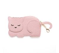 YUKO B Katie - Monedero para niños, diseño de Gato y Gato, Color Rosa, Rosa, Moderno