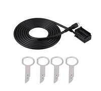 YUKOFE Adaptador de Cable Auxiliar de Entrada de Audio MP3 6000 CD con Teclas de Herramienta de extracción para Focus Mondeo CMax Fusion Galaxy Transit Transferencia de Datos de Alta