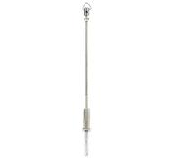 YUKOFE Banjo Pole Vertical Plata Soporte portátil ajustable Accesorios para instrumentos musicales Puntales de soporte duraderos de acero de 350 mm para jugadores de banjo Estudian