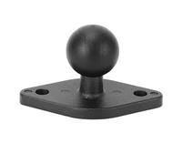 YUKOFE Base de montaje de bolas de aleación de aluminio con agujero de amplificador para bola de 1 pulgada brazo de doble casquillo adecuado para una variedad de vehículos