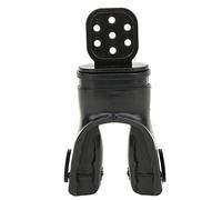 YUKOFE Boquilla de Snorkel para Buceo, Kit de Tubo de respiración Duradero, Ajustable y Suave, para Snorkel, Buceo, Blanco y Negro, 10x5,2 cm (Classic Black)