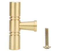YUKOFE Brass Wardrobe Pull Handle Cabinet Door Knob Wood Furniture Cupboard Handle