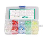 YUKOFE diodo emisor de luz LED, 5 colores, kit de circuitos surtidos, calor para la industria